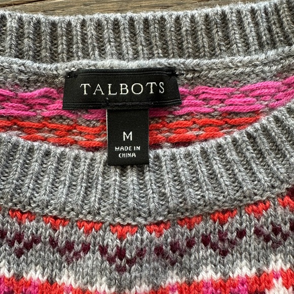 Talbots Women’s Fair Isle Sweater - size medium - Picture 2 of 4
